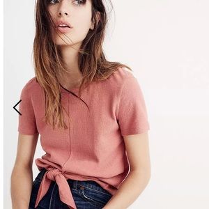 Madewell Texture & Thread Modern Tie-Front Top